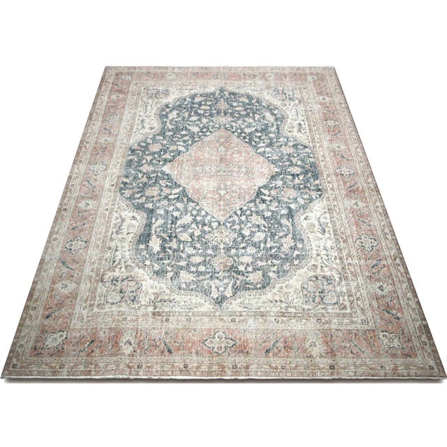 1960s Turkish Oushak Rug For Sale In Los Angeles - Image 6 of 7