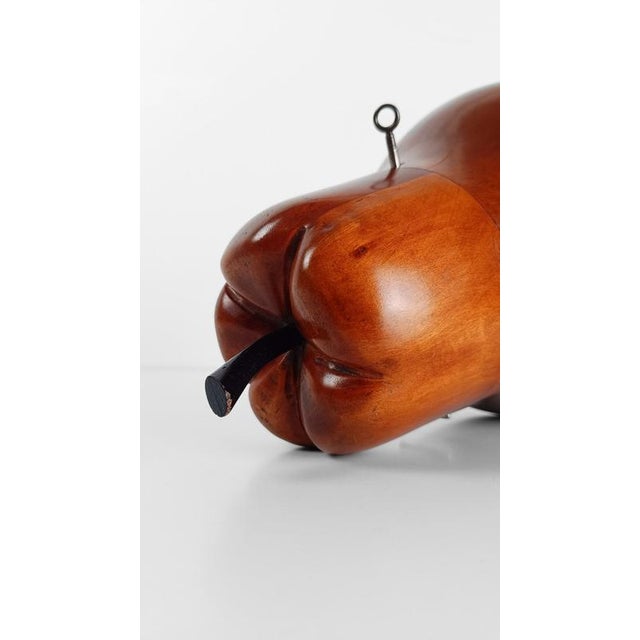 Mid-Century Fruitwood Pear Tea Caddy, 1930s For Sale - Image 16 of 18