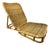 Vintage Folding Rattan Lounge Chair, Low Profile Wicker Reclining Chair For Sale
