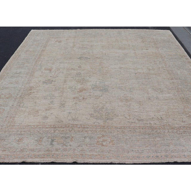 Tribal Large Angora Oushak Rug by Keivan Woven Arts 11'3" X14'5" For Sale - Image 3 of 14