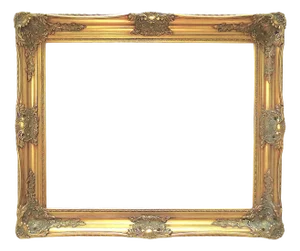 Ornate Gilt Wood Picture Frame Fits 24" X 30" Rabbet Opening