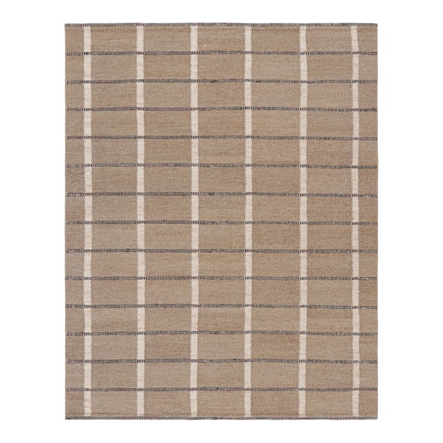 Birger Handwoven Hemp Rug by Celerie Kemble for Chairish,5'x7' For Sale