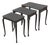 Mid 20th Century Set of Swedish Queen Anne Style Nesting Tables For Sale