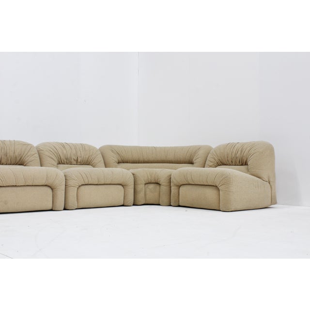 1970s Vintage Italian Curved Modular Sofa, 1970s, Set of 5 For Sale - Image 5 of 11