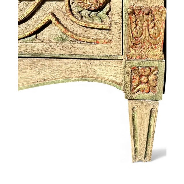 John Widdicomb 1980s Venetian Style Painted Palm Beach Regency John Widdicomb Chest of Drawers For Sale - Image 4 of 16