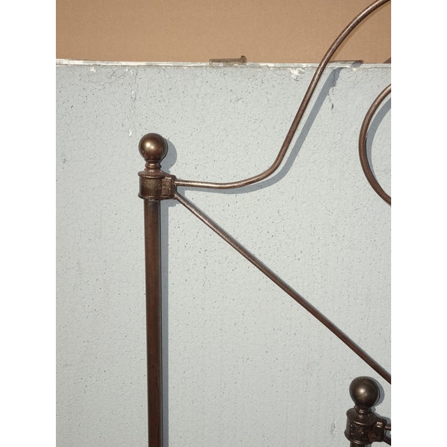 Pair of French Country Iron Twin Bed Frames Headboards & Rails ~ Match but Dont For Sale - Image 16 of 17