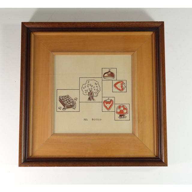 Art Naif Painted Ceramic Tiles with Vegetables, Italy, 1970s, Set of 3 For Sale - Image 4 of 11