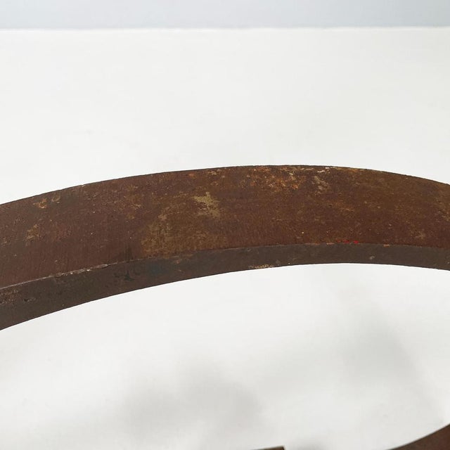 Italian Modern Dark Brown Iron Abstract Sculpture by Edmondo Cirillo, 1970s For Sale - Image 10 of 14