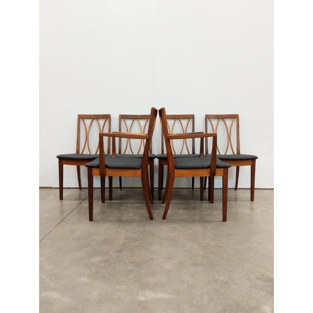Mid-Century Modern Set of 6 Vintage Mid Century Modern Dining Chairs by G Plan For Sale - Image 3 of 10