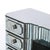 Art Deco Smoked Beveled Mirrored Vanity With Silvered Bronze Pulls For Sale - Image 10 of 16
