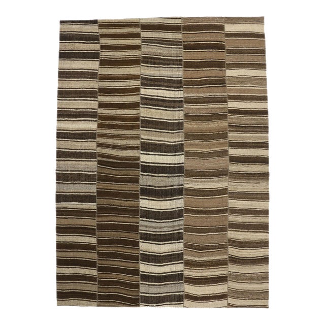 Mid 20th Century Wabi-Sabi Turkish Kilim Rug - 10'09 X 14'10 For Sale