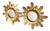 Mid-Century German Giltwood Sunburst Mirrors by Wenz, 1960s, Set of 2 For Sale