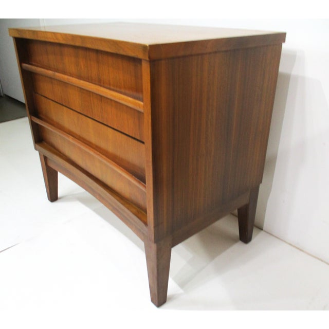 Brown Mid Century Walnut Nightstands in the Style of Altavista Lane For Sale - Image 8 of 12