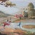 Impressionist Vintage Horseback Riders Landscape Painting With Tower and Village For Sale - Image 3 of 9
