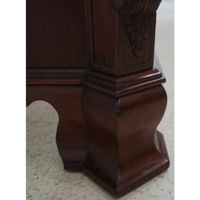 Hickory Chair Co Mahogany King Size Sleigh Bed For Sale - Image 11 of 15
