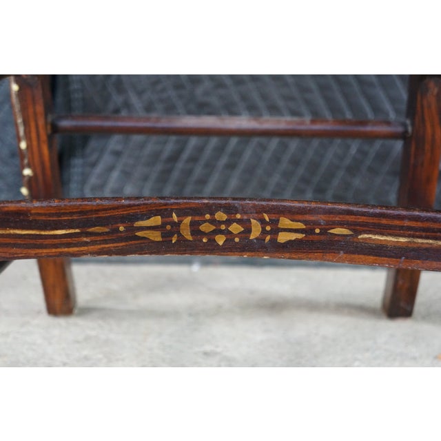 Wood Antique 19th Century American Federal Hitchcock Style Stenciled Cane Side Chair For Sale - Image 7 of 18