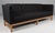 Erik Jørgensen three-seat new upholstered with dark grey wool fabric. Frame of oak. Model EJ 315/3, made by Erik...