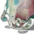 Vintage Murano Abstract Multi-Color Red Teal Tree Trunk Italian Art Glass Flower Vase With Original Label For Sale - Image 9 of 10