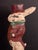 White Antique Cast Iron Gentleman Rabbit Doorstop Albany Foundry 94 Top Hat For Sale - Image 8 of 18