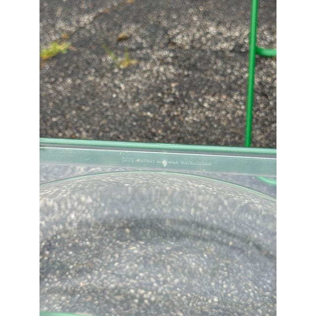 1970s 1970s Green Plia Folding Chairs by Giancarlo Piretti Anonima Castelli Set of 2 Clear/ Green For Sale - Image 5 of 11