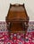 Antique English Trolley Tea Cart Pastry Cocktail Bar Cart Tray Tudor Oak 1930s 2 For Sale - Image 16 of 18