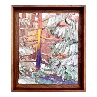 Sun Spot (Jack’s Island), 2024, Oil on Linen Painting by Matt Wycoff, Framed For Sale