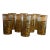 1950s Mid Century Modern Culver Baroque 22kt Green Tom Collins Glasses - Set of 8 For Sale