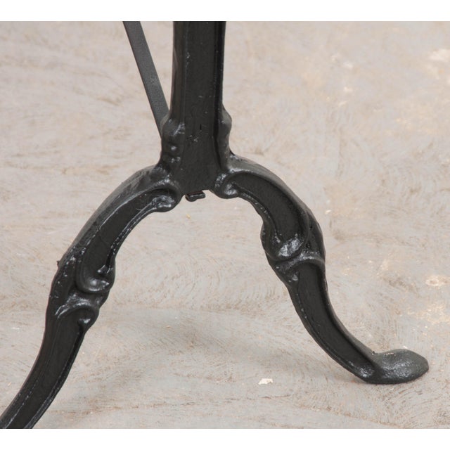 Early 20th Century French Marble-Top Bistro Table For Sale - Image 10 of 11
