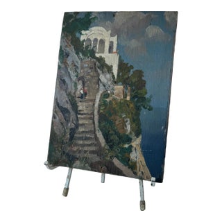1930s Miniature Painting of Capri For Sale
