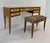 Italian Walnut and Galuchat Vanity with Stool in the style of Gio Ponti, 1940s, Set of 2 For Sale - Image 4 of 16