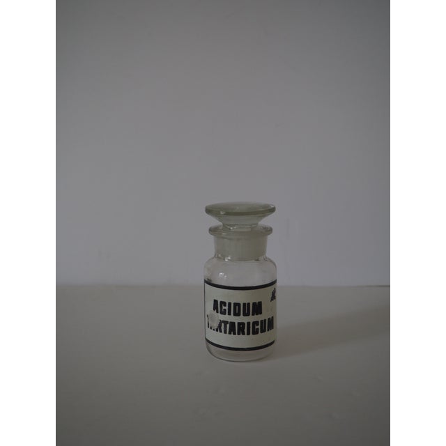 Vintage Clear Pharmacy Bottles - Set of 3 For Sale - Image 4 of 4
