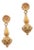 22k Gold and Emerald Drop Earrings For Sale