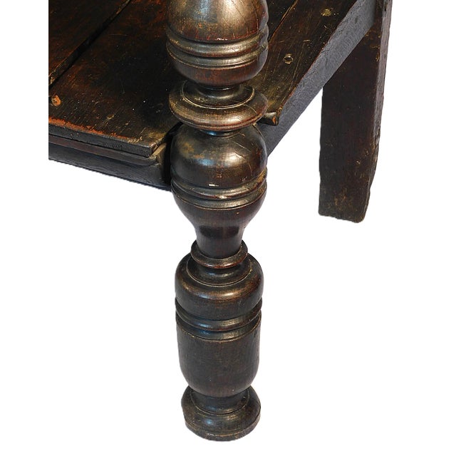 17th Century Jacobean Carved Oak Settle, English, C. 1680 For Sale - Image 5 of 7