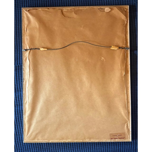 Contemporary Vintage Robert Vantrease Framed Pencil and Crayon Costume Design, VU, Nashville For Sale - Image 3 of 3