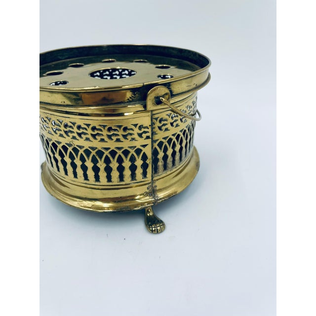 1950s Antique Brass Heater, Germany, 1955 For Sale - Image 5 of 8