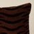 Abstract Schumacher Sabi Tiger Velvet 24" Lumbar Pillow in Java For Sale - Image 3 of 3