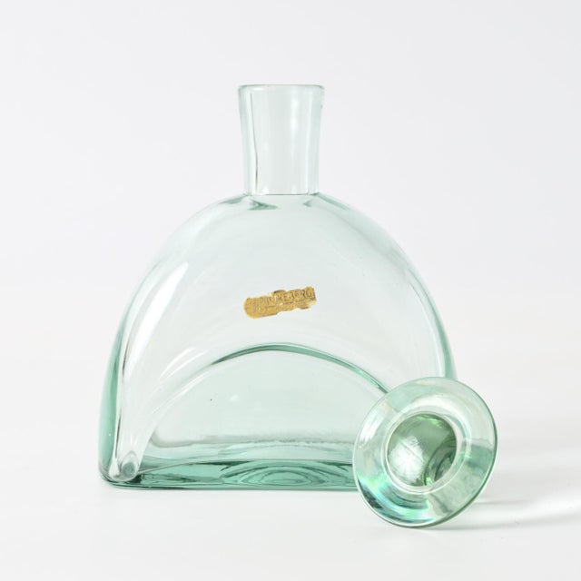 Art Deco Glass Decanter by Harald Notini for Pukeberg, 1930s For Sale - Image 9 of 10