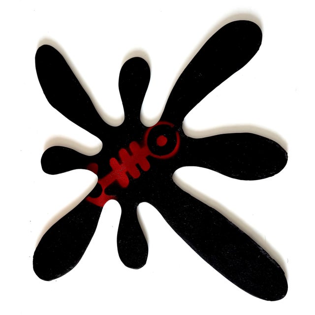 Black Carlos Betancourt, Carlos Betancourt Sculpture Spray Paint Painting Miami Latin American Modern Art, c.2000 For Sale - Image 8 of 8