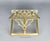 Mid 20th Century Large Vintage Brass Folding Book Stand Art Easel For Sale - Image 5 of 6