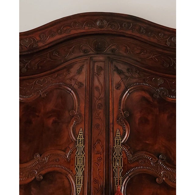 Normandy Walnut Buffet Deux Corps, France Circa 1780 For Sale - Image 11 of 12