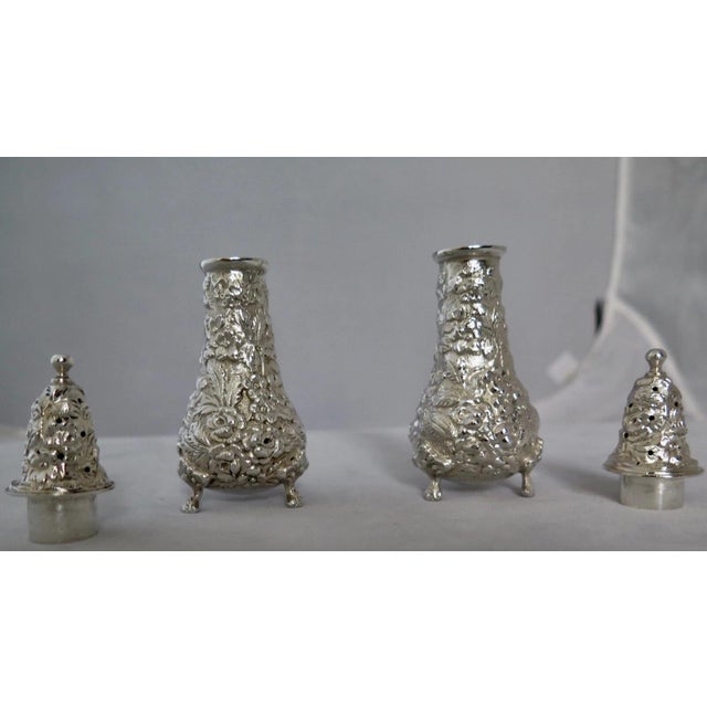 Early 20th Century "Stieff" Decorative Salt & Pepper Shaker - A Pair For Sale - Image 10 of 12