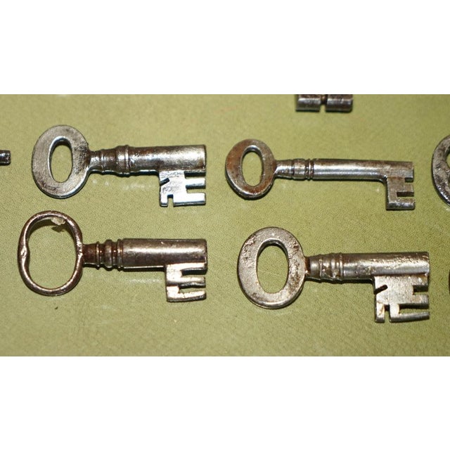 Antique Box in Iron and Wood with Keys, 1760s, Set of 28 For Sale - Image 12 of 18