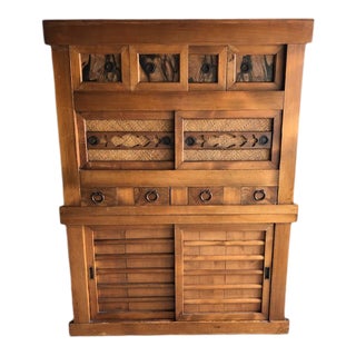 Japanese Tansu Meiji Period Cupboard in Kyoto Style For Sale