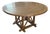 1990s Reproduction Round Country Hearth Farm Table For Sale