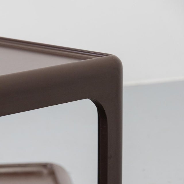 Brown Space Age Coffee Table by Peter Ghyczy, 1970s For Sale - Image 8 of 16