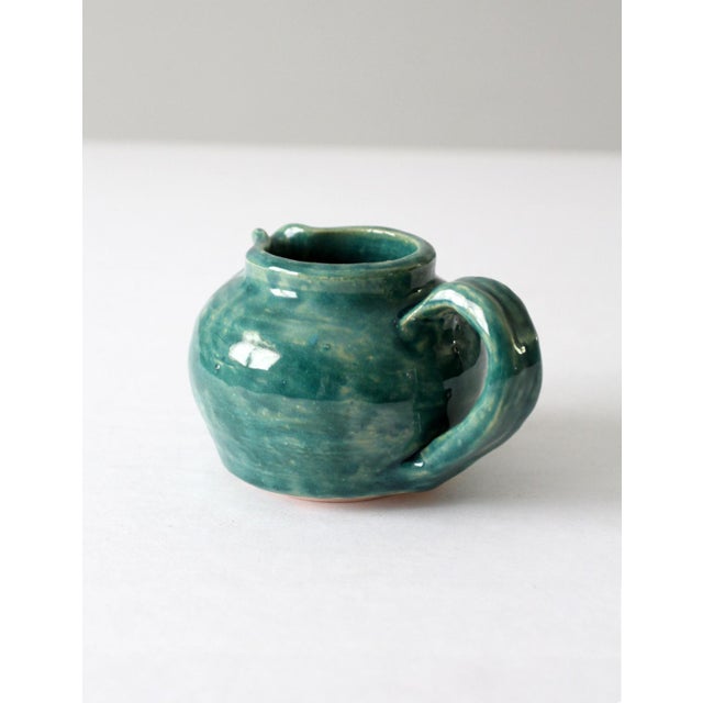 Vintage Studio Pottery Small Pitcher For Sale - Image 4 of 10