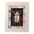 Original Hand-Carved Linocut Print Beetle With Watercolor - Cotton Candy Variant For Sale