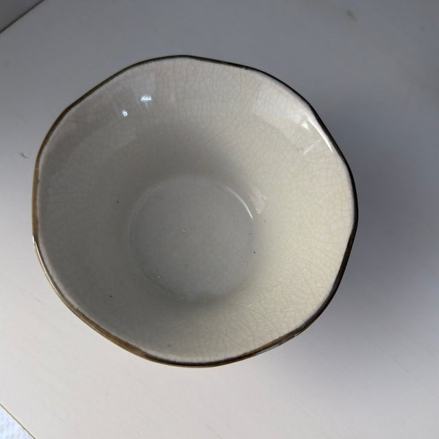 Japanese Vintage Japanese Small Angled Bowl With Grape Leaf and Grape Bunch Design, 8 Available For Sale - Image 3 of 8