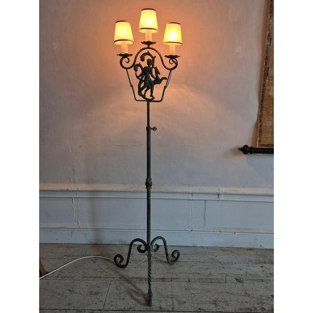 Swedish Grace Floor Lamp by Bjerkås, 1930s For Sale - Image 10 of 18