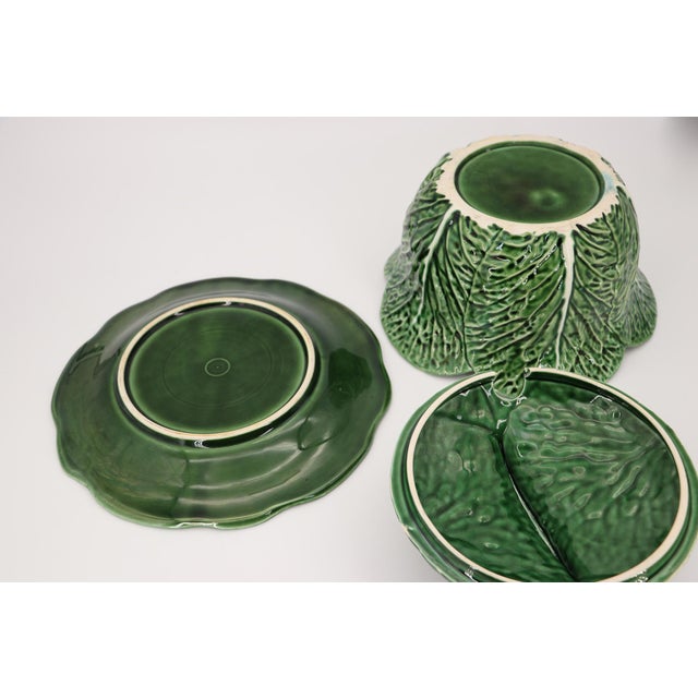 1950s Bordallo Pinheiro Large Cabbage Tureen and Underplate, Portuguese For Sale - Image 15 of 15
